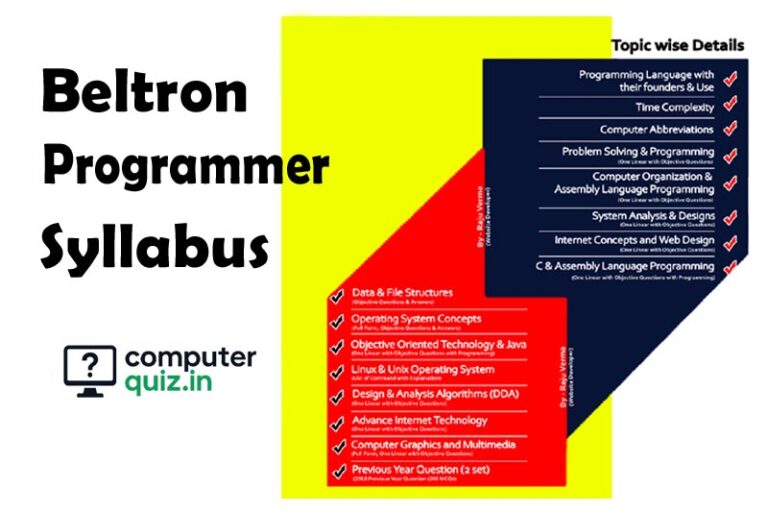 Beltron Programmer Syllabus