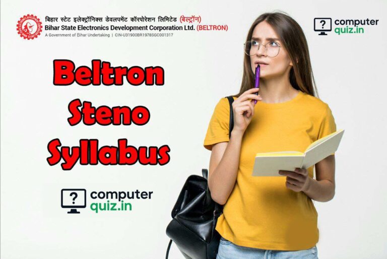 beltron stenographer syllabus - computerquiz.in